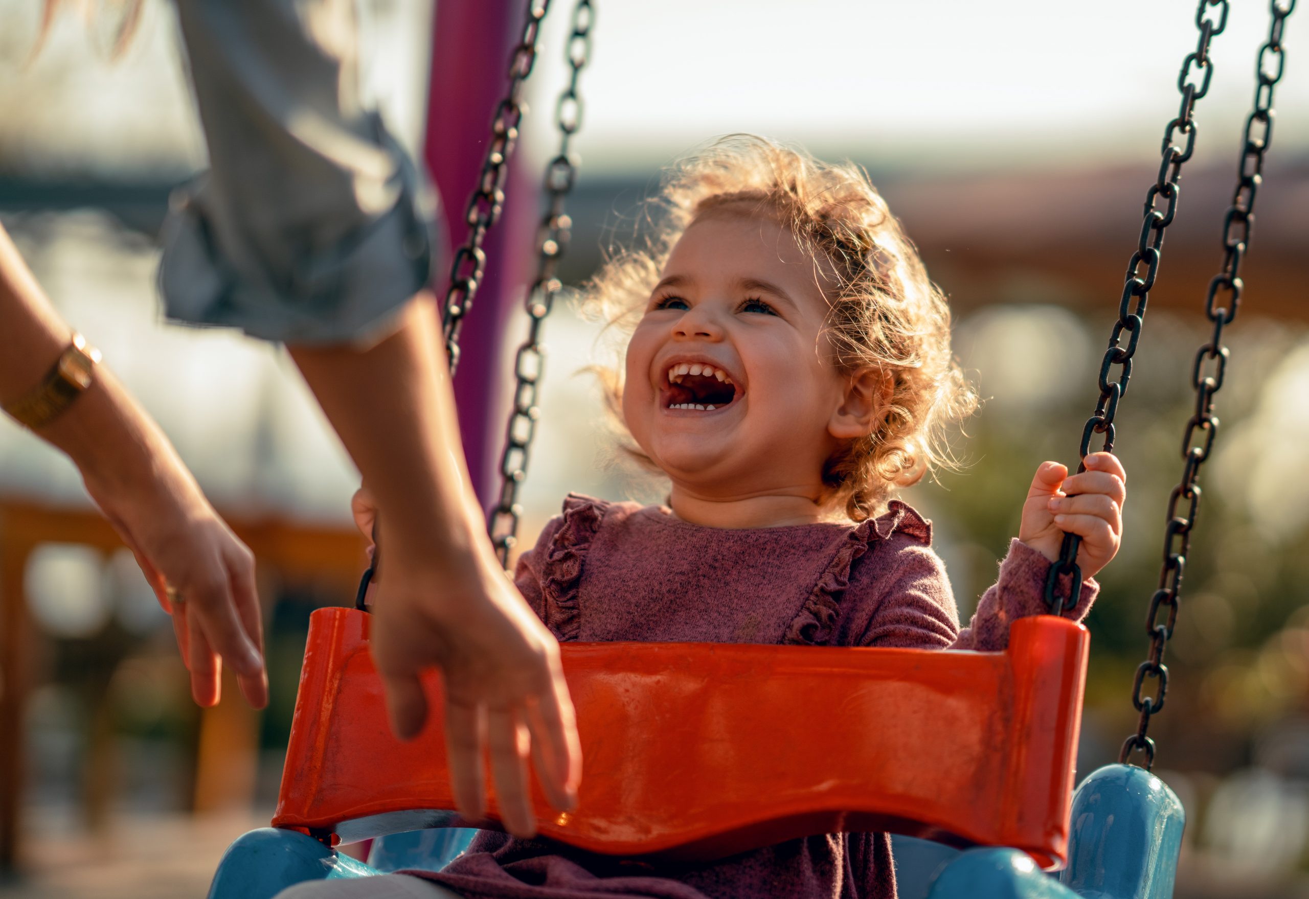 Little Girl on Swing
